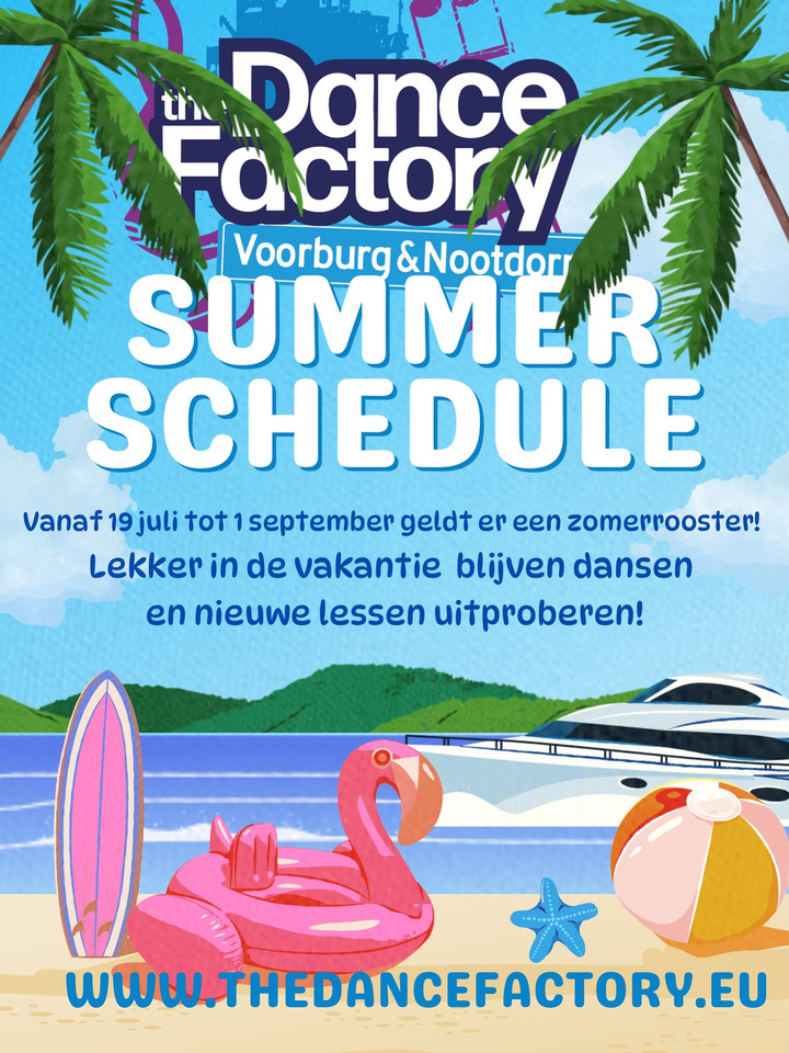 Zomerrooster 19 juli tot 1 september 