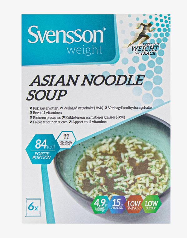 Asian Noodle soup 5 porties + 1 gratis