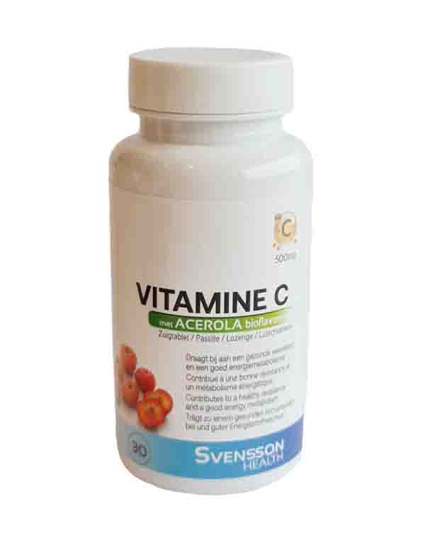 Vitamine C, 500 mg L-ascorbinezuur 30 tabletten